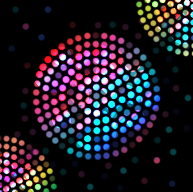 Vector abstract disco light background