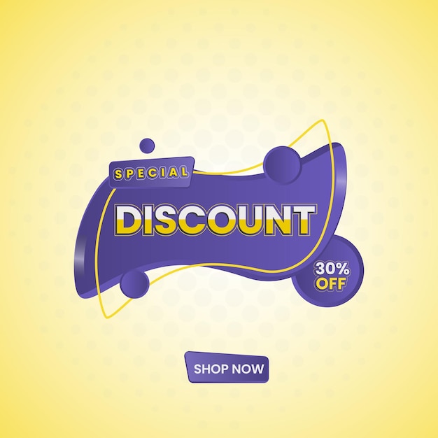 Vector abstract discount sale promotion banner template