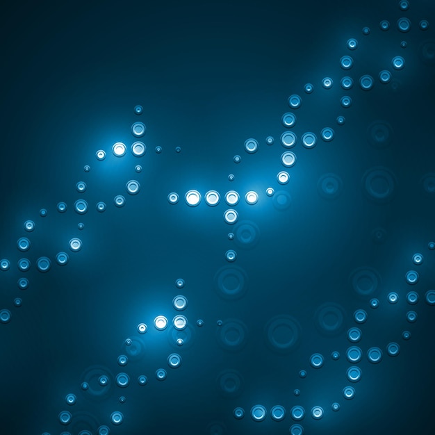 Abstract DNA futuristic molecule