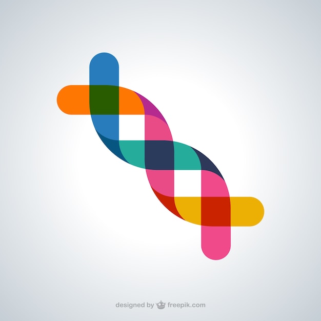 Vector abstract dna symbol