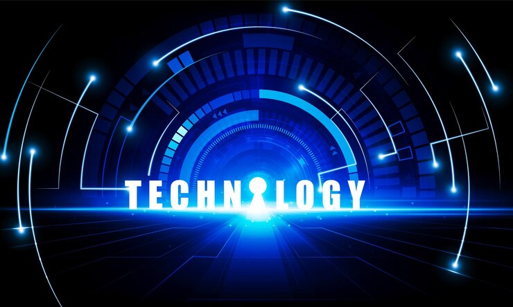 Vector abstract door open light of technology background hitech communication concept innovation background vector design
