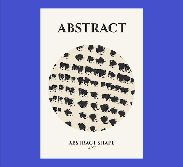 Vector abstract dot shape poster design