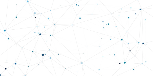 abstract dot and triangle connection backgroundvector illustration