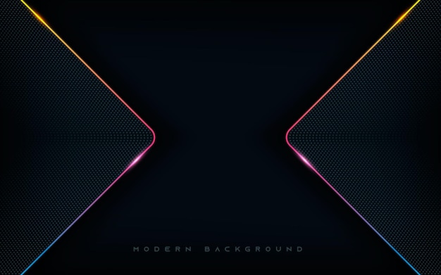 abstract dots with colorful line  background
