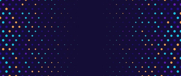 Abstract dotted banner background