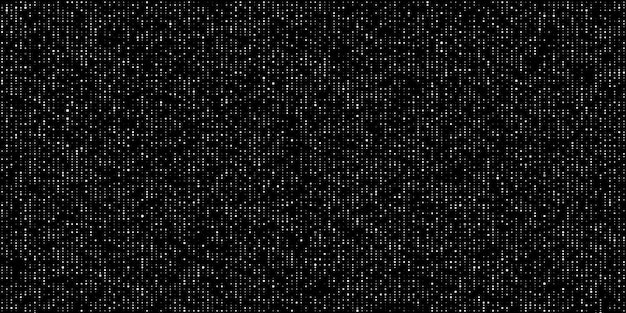 Abstract dotted black background Grid of blinking dots Big data visualization Vector illustration