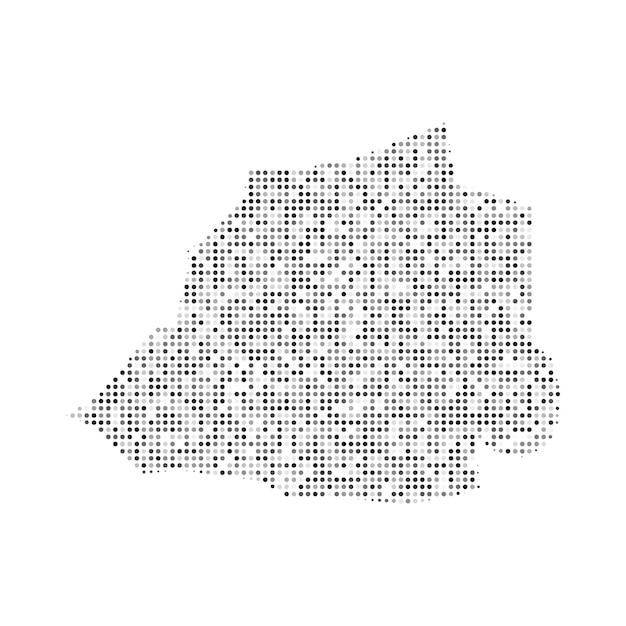 바티칸 시국 국가 지도 디지털 점선 디자인 벡터 일러스트 레이 션의 추상 점선 흑백 하프톤 효과 벡터 지도