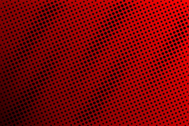 Abstract dotted halftone red and black pattern background