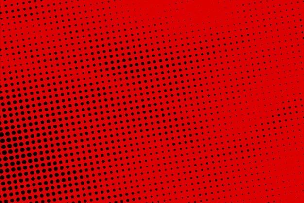 Vector abstract dotted halftone red and black pattern background