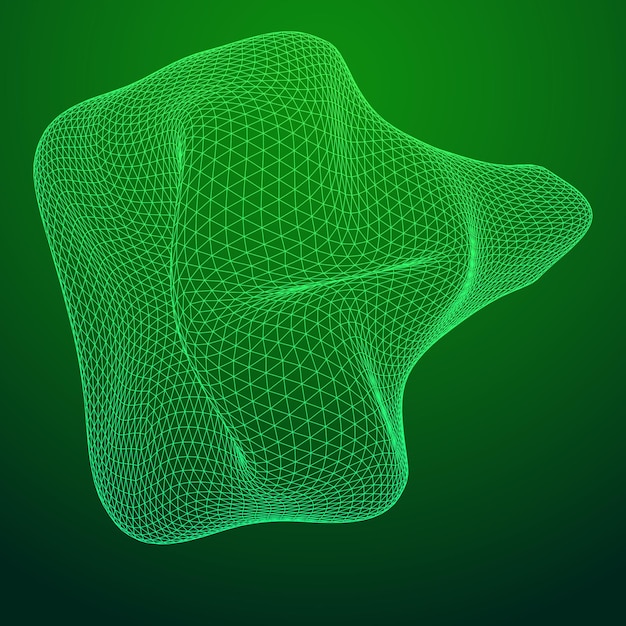 Abstract draadframe mesh