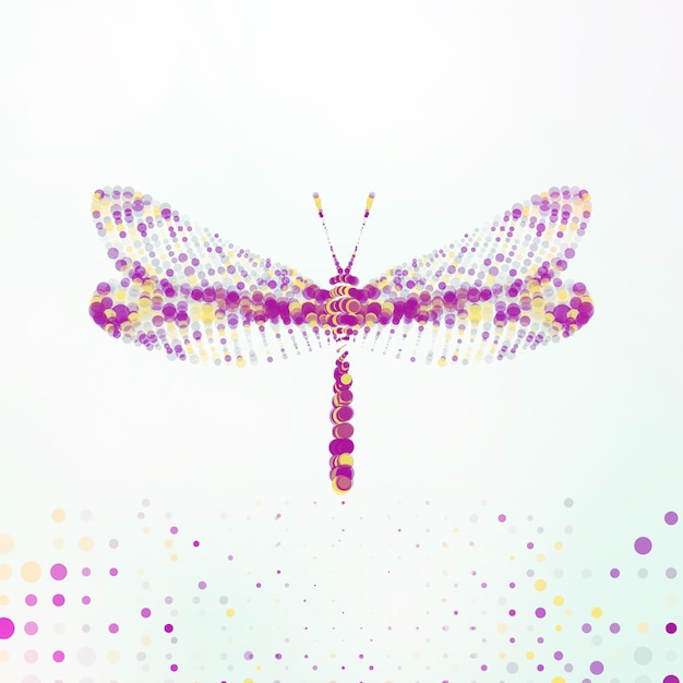 Abstract dragonfly