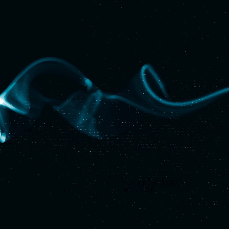 Vector abstract dynamic background, futuristic wavy