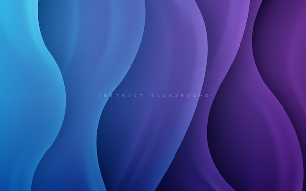 Abstract dynamic background wavy light and shadow gradient blue and purple