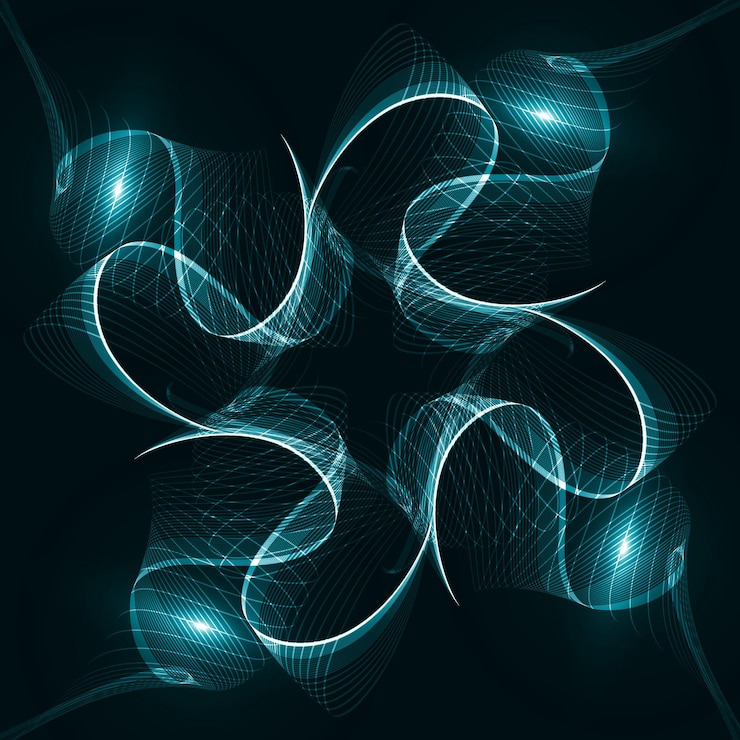 Vector abstract dynamic background