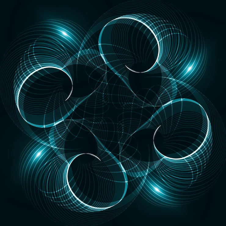 Vector abstract dynamic background