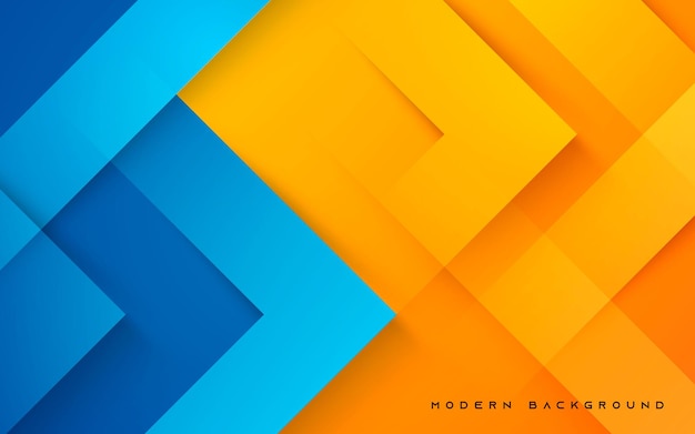 Premium Vector  Abstract dynamic blue and orange background