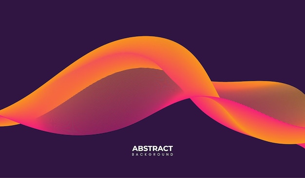 Vector abstract dynamic gradient wave background