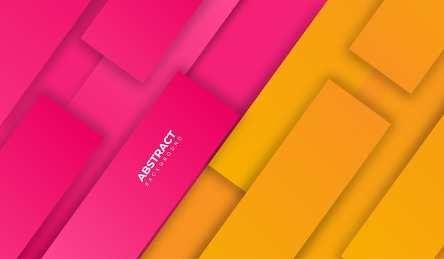 Abstract Dynamic Pink and Yellow Background