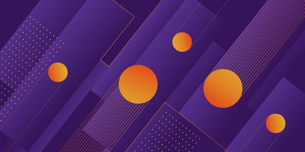 abstract dynamic purple gradient illustration background with rectangle and circle shaped pattern