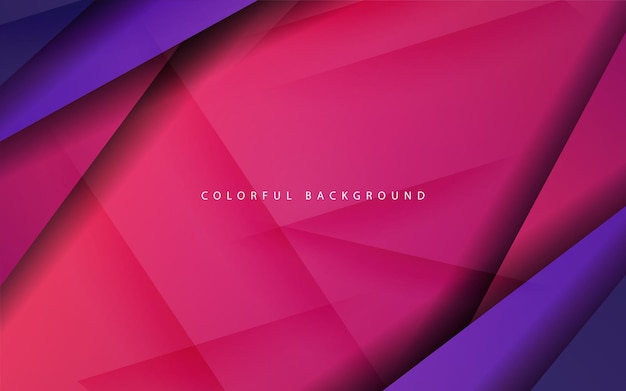 Abstract dynamic shape overlap layer purple color background