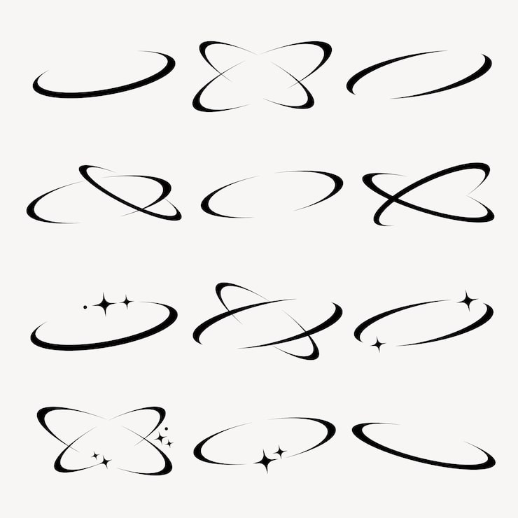 Vector 抽象动态swoosh元素集向量 在各种向量设计插图中各种抽象的动态swosh元素集 抽象动力swosh要素向量集合