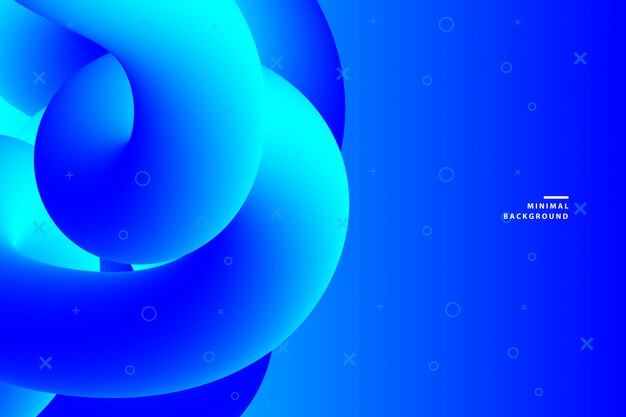 Vector abstract dynamic vibrant blue business liquid background