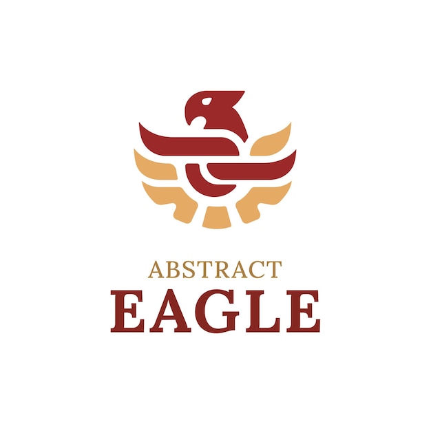abstract eagle logo idea design