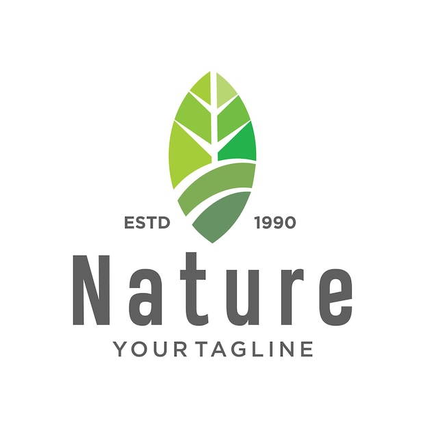 Abstract Ecology nature Leaf Logo design vector template