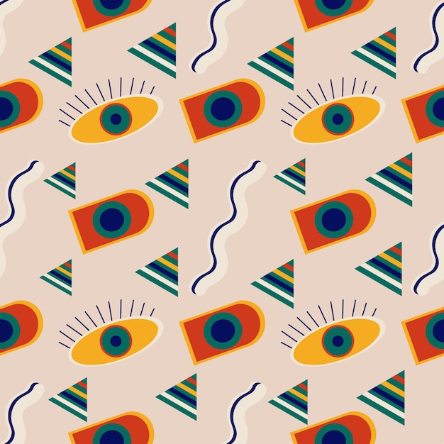 Abstract egyptian style pattern for use in packaging or textiles