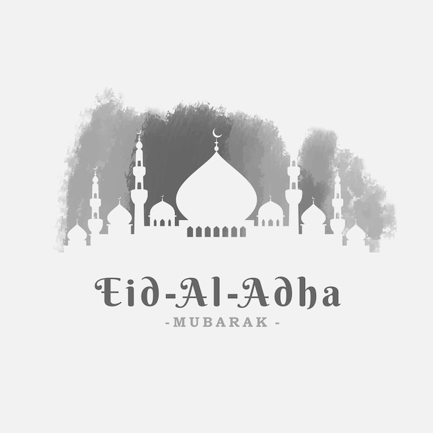 Abstract Eid alAdha watercolor background illustration