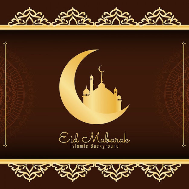 Abstract eid mubarak background