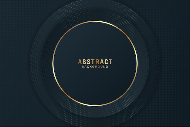 Abstract elegant dark circle background