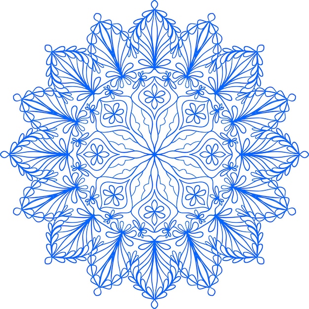 Modello astratto mandala elegante. ornamento decorativo rotondo. illustrazione vettoriale.