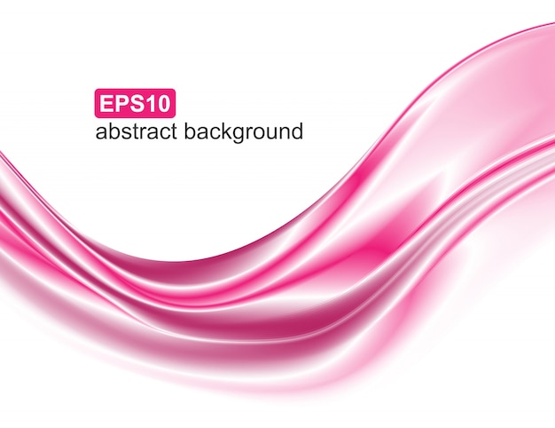 Abstract elegant pink wave motion. 