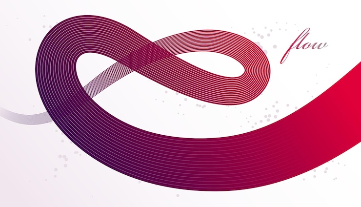 Vector abstract elegant red curvy thin lines vector abstract background elegant light stripy design element template for banner or poster and other ads