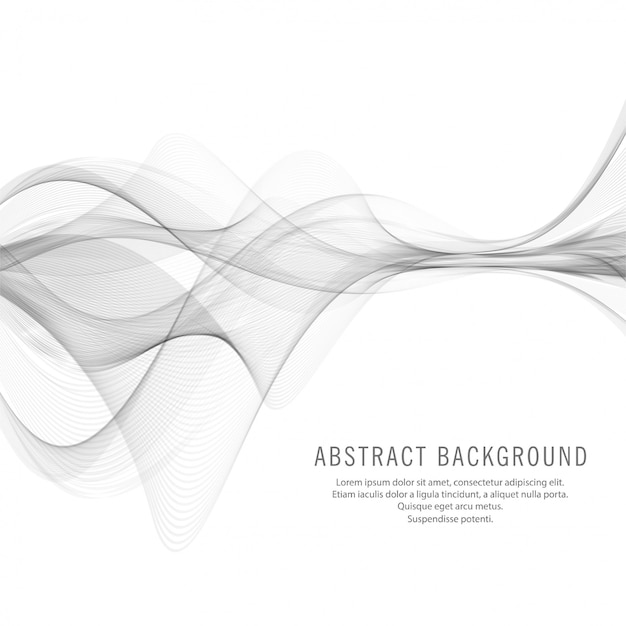 Vector abstract elegant stylish grey wave background