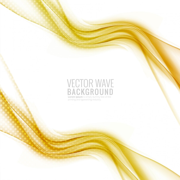 Abstract elegant stylish wave design