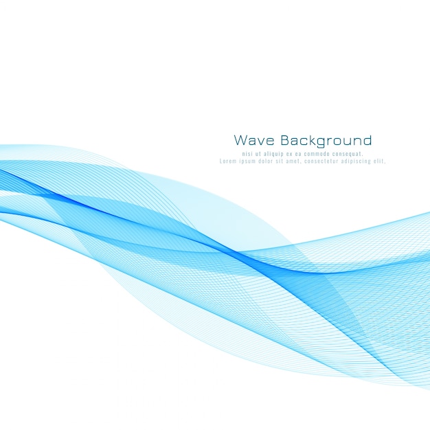 Vector abstract elegant wave background