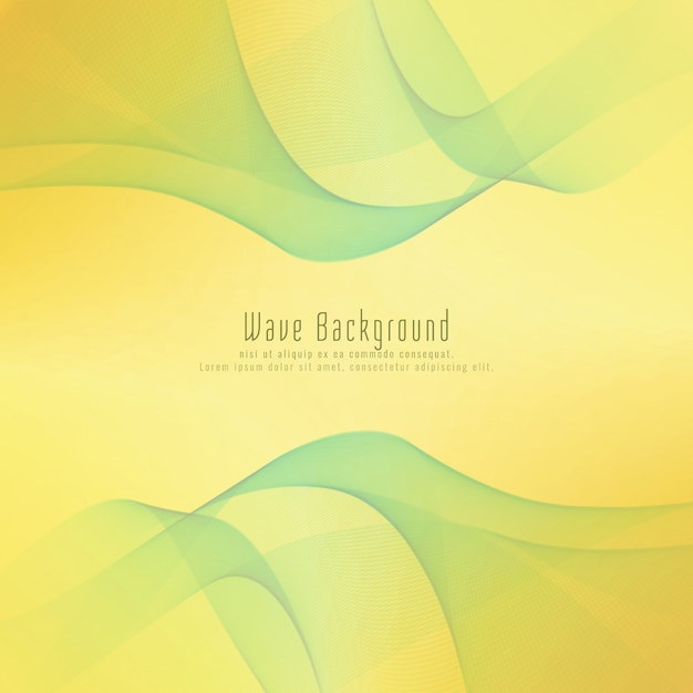 Premium Vector | Abstract elegant wave background