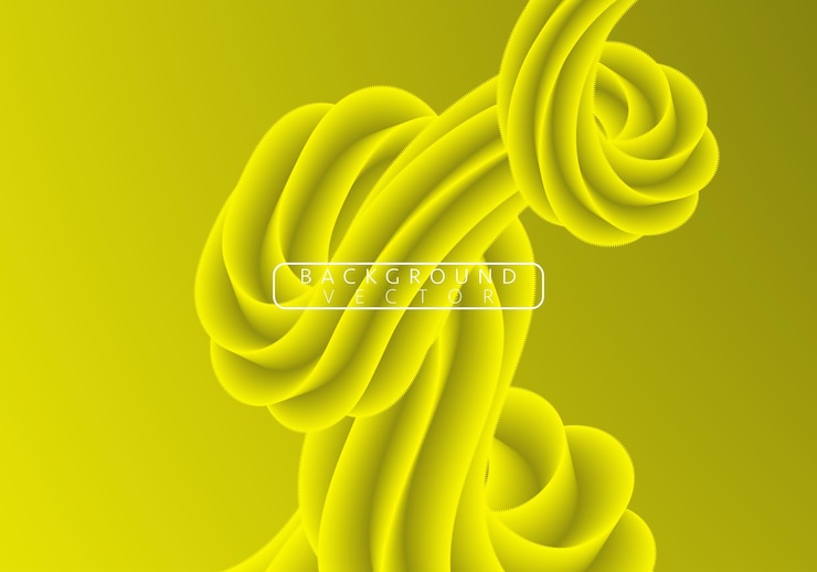 Vector abstract,  elegant yellow waves and neon lines wallpaper in yellow gradient background