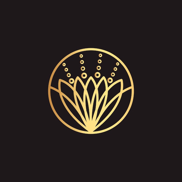 Abstract element for design gold decoration Abstract gold beauty industry and fashion logo