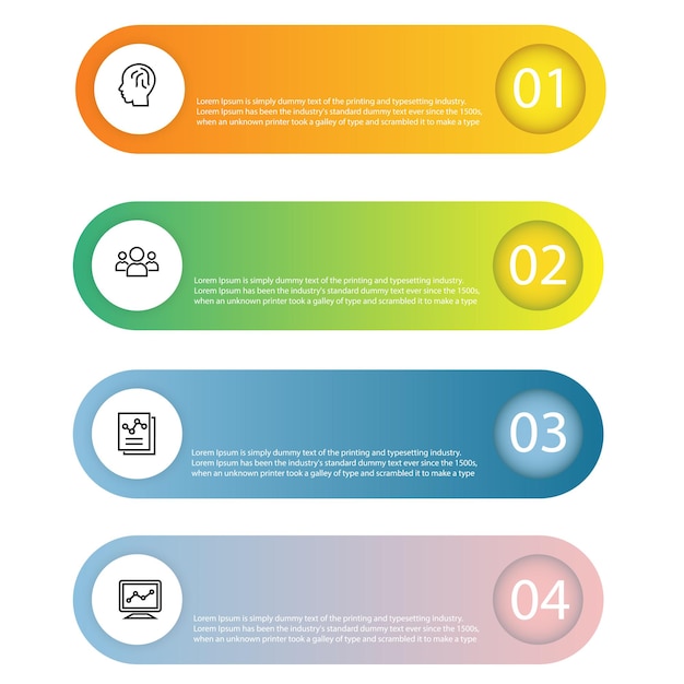 Abstract elements infographic idea shape data vector template process concept step for strategy and