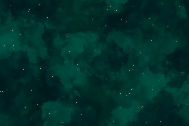 Vector abstract emerald green watercolor background