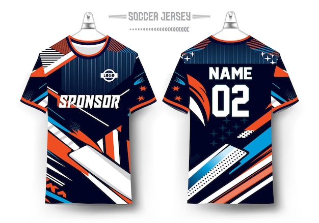 Abstract esports jersey mockup