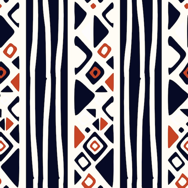 Abstract ethnic geometric fabric pattern 09