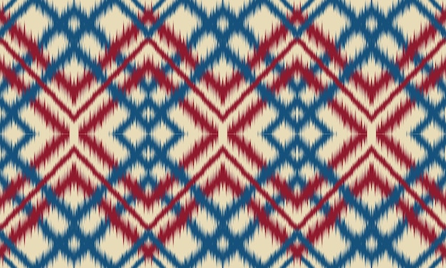 Fondo etnico astratto del modello del chevron di ikat. ,tappeto, carta da parati, abbigliamento, avvolgimento, batik, tessuto, illustrazione vettoriale.stile ricamo.