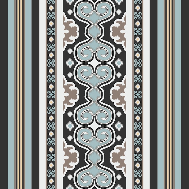 Abstract ethnic ikat fabric pattern
