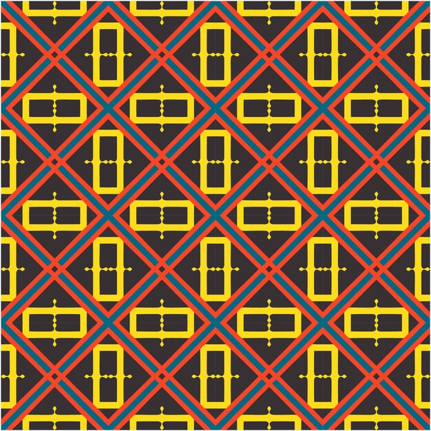 Abstract ethnic pattern style