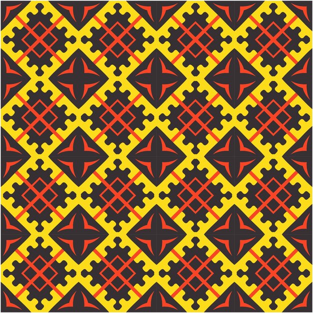 Abstract ethnic pattern style