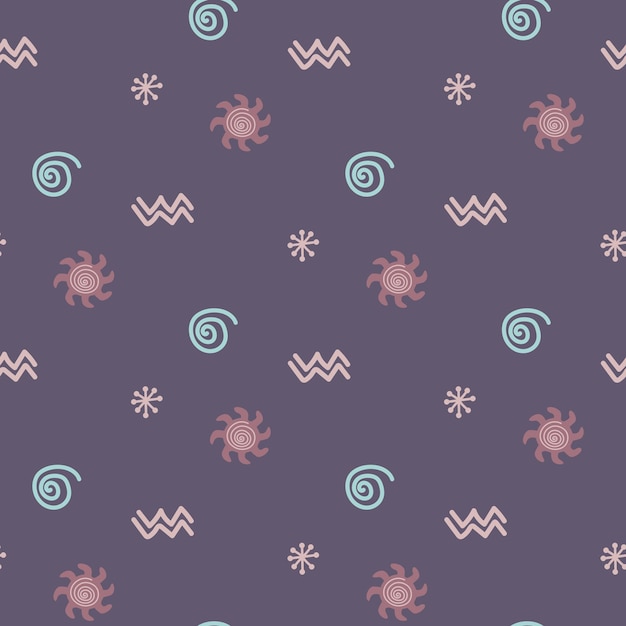 Ethnic floreale seamless abstract pattern ornamentale